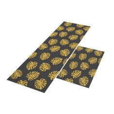 Tapete Passadeira de Cozinha Leaf 120x40 + Capacho 60x40 - Style Brazi