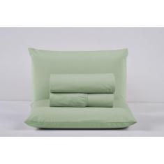 Lençol Cama Box Solteiro 200 Fios 3 Peças Conjunto com Virol 100% Algo