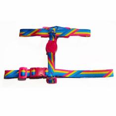 Peitoral H Ajustável Leedog Para Cães, Colorida, PP