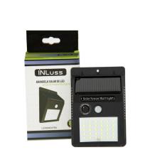 Arandela Led Solar De Parede Com Sensor 6W Branco Frio