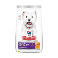 Hill's Science Diet, Ração, Cães Adultos, Pele Sensível, Pedaços Pequenos, Frango, 1,8 kg
