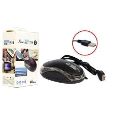 Mouse Optico USB para PC e Notebook Preto KP-M611 KP-M611 KNUP