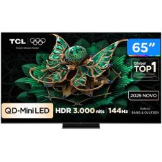Smart TV 65" TCL 4K UHD MiniLED 65C7K 144Hz Google TV AiPQ Pro Google 
