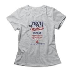 Camiseta Studio Geek Tech Support Checklist Feminino-Feminino