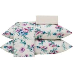 Jogo de Cama Queen Duplo 250x240cm Alana 140 Fios Realce Premium Sulta