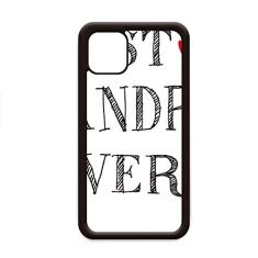 Best Grandpa Ever Quote Heart para iPhone 12 Pro Max Capa para Apple Mini Mobile Case