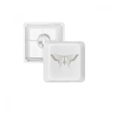 Kit de atualização para jogos com teclado mecânico PBT padrão borboleta abstrata origami branco