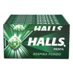 Bala Halls Menta 28g - Embalagem com 21 Unidades