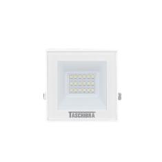 Refletor Tr Led 20w Slim Branco - Taschibra 3000k (amarela)