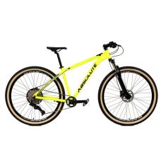 Bicicleta Aro 29 Absolute Nero 4 12v Suspensão c/ Trava K7 11/50 Freio Hidráulico Kit 1x12 Pneu Bege-Unissex