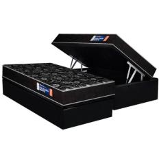 Conjunto Box Baú Solteiro: Colchão Espuma Plumatex D28 IsoPluma + Base