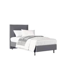 Cama Solteiro One c/ Cabeceira Moderna em MDF Pé Eucalipto - TB ECOMME