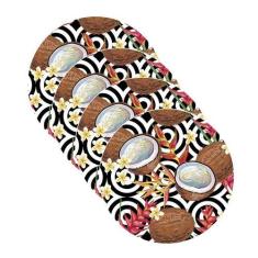 Sousplat Tropical Coco - NSW, com base, 4 Peças