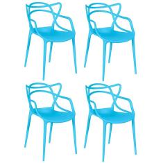 Kit 4 Cadeiras Allegra - Azul