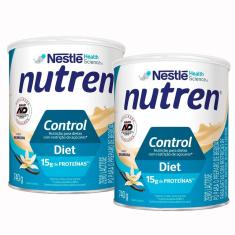 Kit 2 Nutren Control Baunilha Complemento Alimentar 740g