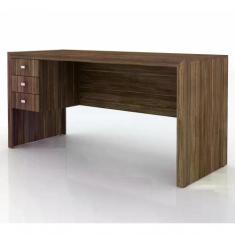 Escrivaninha Para Escritorio Me4113 Nogal Nogal - TECNO MOBILI