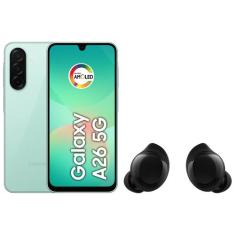Smartphone Samsung Galaxy A26 256GB 5G 8GB RAM - Verde + Fone de Ouvid