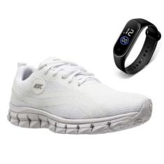 Tenis Feminino Esportivo Caminhada Leve Academia Cross Conforto + Relógio LG21-Feminino