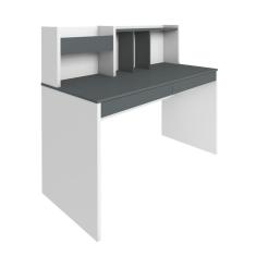 Escrivaninha France 2 GV Grafito e Branca