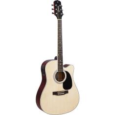 Violao Giannini Gdc 1 Ceq Folk Cutaway Eletricoacustico Ns - Natural Satin