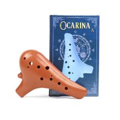 Flauta Ocarina Satandard  ABS 12 furos em C Dó Marrom