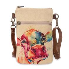 COTT N CURLS Vaca - Carteiras de pulso para mulheres, bolsas transversais, bolsa transversal, sacola, bolsa de livros, bolsa para celular, Off-white