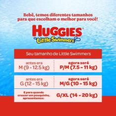 FRALDA PRAIA E PISCINA HUGGIES LITTLE SWIMMERS G - 10 unidades