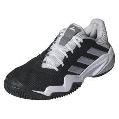 adidas Tênis masculino Barricade 13, Preto/branco/cinza, 46