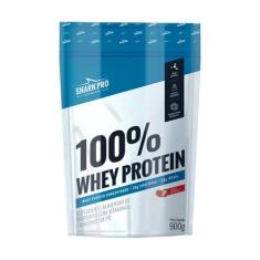 Whey Protein Concentrado Sabor Morango 900g Shark Pro, Morango, 900g