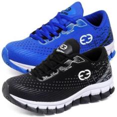 Tênis Infantil Feminino Antiderrapante Fecho Cadarço Kit 2-Feminino