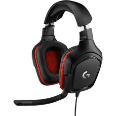 Headset Gamer Logitech G G332 - Preto/vermelho Cor Black