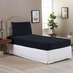 Lençol Solteiro 2 Peças 400 Fios Micro percal - Bela Casa Shopping Hom