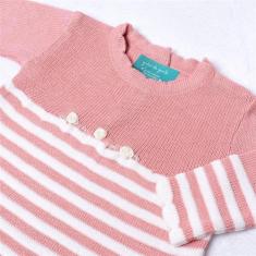 Saída Maternidade Rosê Vestido Calça Tricot 2P Grão De Gente