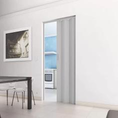 Porta Sanfonada PVC com Trinco BCF Branco