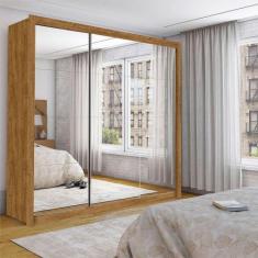 Guarda Roupa Espelho 3 Portas 4 Gavetas Carioca Moveis - CARIOCA MÓVEI