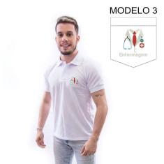 Camisa Polo Bordado Profissão Enfermagem