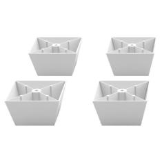 Pés para Guarda Roupas Qualitá 2 Portas Belmax, Branco