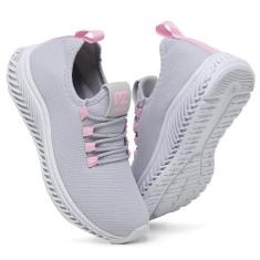 Tênis Feminino Para Academia Ginastica Caminhada Conforto Super Leve-Feminino