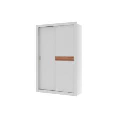 Guarda Roupa Solteiro Vivacce 835 Flex 2 Portas de Correr 2 Gavetas MDP Branco Carraro