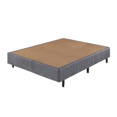 Base Box Casal Sommier Ecoflex 138x188cm - Cinza
