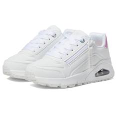 Skechers Tênis feminino Uno Gen1-Zip and Stride, Branco, 16