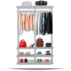 Guarda Roupa closet aramado sem portas CLR285 - 1,30m - Casa Expressa