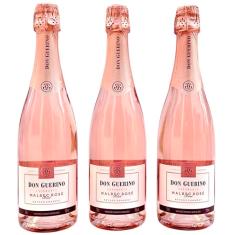 Espumante Don Guerino Malbec Brut Rosé | Kit Com 3 Garrafas | Oferta