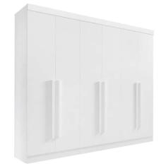 Guarda Roupa Casal 6 Portas 6 Gavetas - Da Vinci Plus-Branco - Móveis 