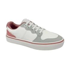Tênis Klin Freestyle Kids 256115 Branco/Coral-Unissex