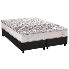 Cama Box Queen: Colchão Anatômico Herval ErgoPlus/EP + Base CRC Suede 