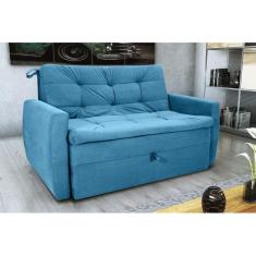 Sofá Cama Meg Turkey Petroleo F442 - Matrix