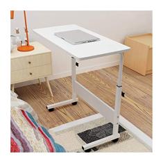 SilteD Mesa de cabeceira móvel Mesa de colo móvel, mesa de cabeceira para dias, para sofá-cama, mesa de leitura e alimentação hospitalar com rodas sobre a cama