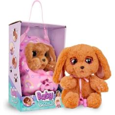 Pelúcia Baby Paws Cocker com Bolsinha - Multikids