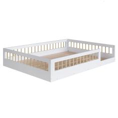 Cama Montessoriana Infantil 140cm Lumiar C06 Branco - Mpozenato